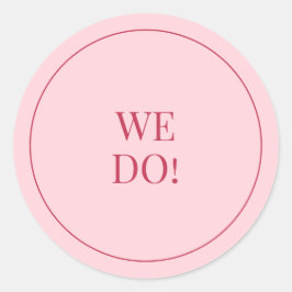 CHLOE Moderne, fett rosa Prägung Sticker