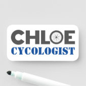 Chloe Mountain Biker Namensschild (Beispiel)