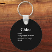Chloe Name Definition Lustig D  Schlüsselanhänger (Vorderseite)