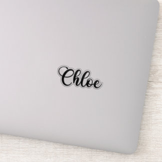 Chloe Name - Handgeschriebene Kalligrafie Aufkleber