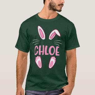 CHLOE Oaster Bunny Funny Novelty Womens Custom Nam T-Shirt