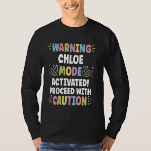 CHLOE Personalisiert Name Funny Niedlich Custom CH T-Shirt
