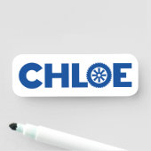 Chloe Petrol Head Namensschild (Beispiel)