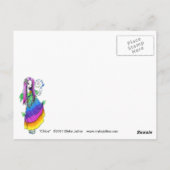 "Chloe" Rainbow Peace Hippie Fairy Postcard Postkarte (Rückseite)