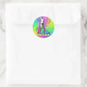 "Chloe" Rainbow Peace Hippie Fairy Sticker (Tasche)