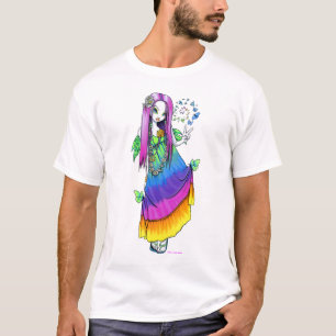 "Chloe" Regenbogen-Friedenshippie-Fee-Shirt T-Shirt