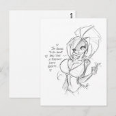 Chloe Sketch 001 Postkarte (Vorne/Hinten)