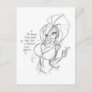 Chloe Sketch 001 Postkarte