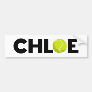 Chloe Tennis Autoaufkleber