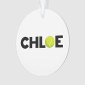 Chloe Tennis Ornament (Vorderseite)