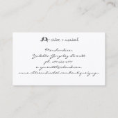 Chloe und Isabellfarbe-Visitenkarte Visitenkarte (Rückseite)