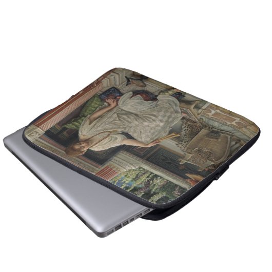 Chloe (von Edward Poynter) Laptopschutzhülle (Vorne Knopf)