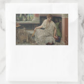 Chloe (von Edward Poynter) Rechteckiger Aufkleber (Tasche)