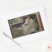 Chloe (von Edward Poynter) Rechteckiger Aufkleber (Umschlag)