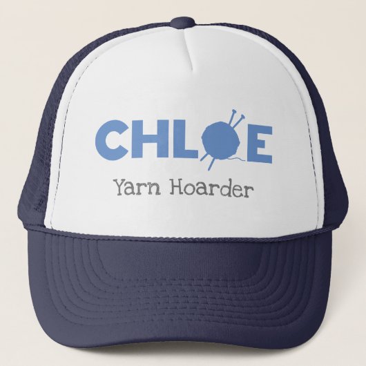 Chloe Yarn Hoarder Truckerkappe (Vorderseite)