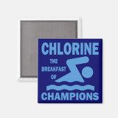 Chlor Das Frühstück der Champions Magnet (Vorderseite/Rückseite)