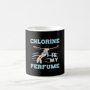 Chlor ist mein Parfüm Schwimmbecken Kaffeetasse