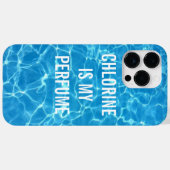 Chlor ist mein Parfüm-Schwimmbecken typografisch Case-Mate iPhone Hülle (Rückseite (Horizontal))