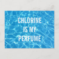 Chlor ist mein Parfüm-Schwimmbecken typografisch