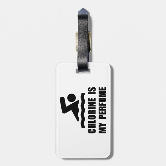 Chlor-Parfüm Gepäckanhänger (Rückseite vertikal)