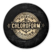 Chlorform-Vintage Giftmarke Keramikknauf (Vorderseite)