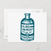 Chlorformflasche Postkarte (Vorne/Hinten)
