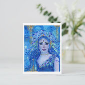 Chloris-Blume-Göttin von Renee Lavoie Postkarte (Stehend Vorderseite)