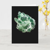 Chlorit Quarz Rock Crystal Cluster Fügen Sie eigen Karte (Gelbe Blume)