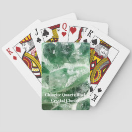 Chlorit Quarz Rock Crystal Cluster Spielkarten