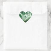 Chlorit Quarz Rock Crystal Herz-Aufkleber (Tasche)