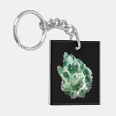 Chlorit Quarz Rock Crystal Schlüsselanhänger (Vorderseite links)