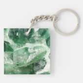 Chlorit Quarz Rock Crystal Schlüsselanhänger (Rückseite)