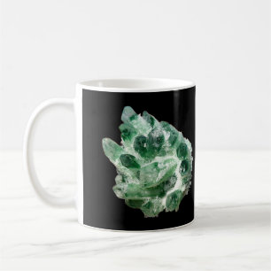 Chlorit Quarzkristall Natürliches Mineral Kunst Kaffeetasse