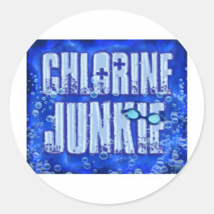 Chlorjunkies Runder Aufkleber