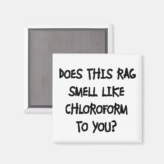 Chloroform Magnet (Vorderseite/Rückseite)