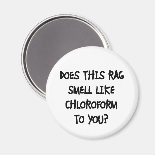 Chloroform Magnet (Vorderseite/Rückseite)