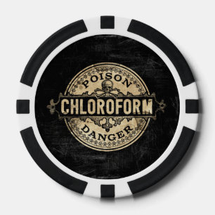 Chloroform Vintage Style Gift Label Pokerchips
