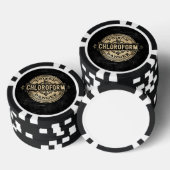 Chloroform Vintage Style Gift Label Pokerchips (Stapel)