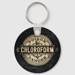 Chloroform Vintage Style Gift Label Schlüsselanhänger