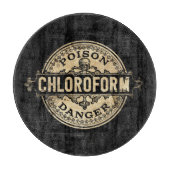 Chloroform Vintage Style Gift Label Schneidebrett (Vorderseite)