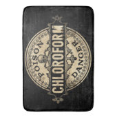 Chloroform-Vintager Art-Gift-Aufkleber Badematte (Vorderseite Vertikal)