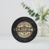 Chloroform-Vintager Art-Gift-Aufkleber Einladung (Stehend Vorderseite)