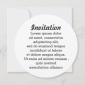 Chloroform-Vintager Art-Gift-Aufkleber Einladung (Rückseite)