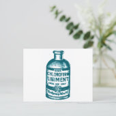 Chloroformflasche Postkarte (Stehend Vorderseite)