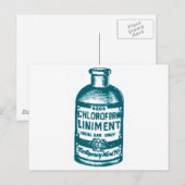 Chloroformflasche Postkarte (Vorne/Hinten)
