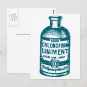 Chloroformflasche Postkarte (Vorne/Hinten)