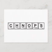 CHNOPS für alle Postkarte (Vorderseite)