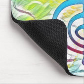Cho Ku Rei - Abstrakte Wasserfarbe Mousepad (Ecke)