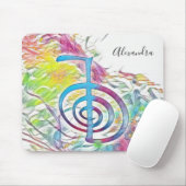 Cho Ku Rei - Abstrakte Wasserfarbe Mousepad (Mit Mouse)