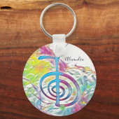 Cho Ku Rei - Abstrakte Wasserfarbe Schlüsselanhänger (Vorderseite)